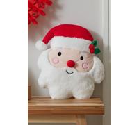 'Christmas Santa' 3D Shaped Cushion Catherine Lansfield White One Size