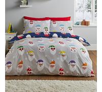 Catherine Lansfield Christmas Santa Spec-tacular Reverse Duvet Cover Bedding Set