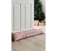 Catherine Lansfield 'christmas Sparkle' Door Draught Excluder In Pink Pink One Size