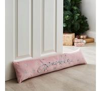 Catherine Lansfield 'Christmas Sparkle' Door Draught Excluder in Pink Catherine Lansfield Pink