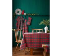 Catherine Lansfield 'Christmas Tartan Check' Cotton Table Cloth in Red | Size: 137 cm x 178 cm Catherine Lansfield Red 137 cm x 178 cm