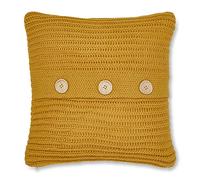 Catherine Lansfield Chunky Knit Cushion 45x45cm Ochre