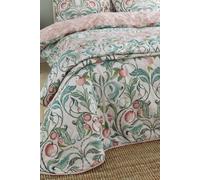 Catherine Lansfield 'clarence Floral' Bedspread In Natural Natural One Size
