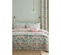 Catherine Lansfield 'Clarence Floral' Duvet Set in Natural | Size: Double Catherine Lansfield Natural Double