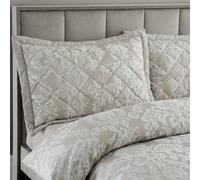 Catherine Lansfield Classic Jacquard Damask Cotton Rich Oxford Pillow Sham, Natural