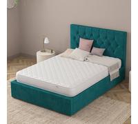 Catherine Lansfield Cloud Embrace Spring Foam Hybrid Mattress In White White Small Double