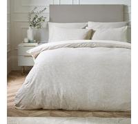 Catherine Lansfield Corded Leaves Single Duvet Cover Set with Pillowcase Champagne Gold