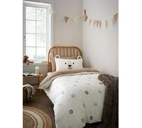 Catherine Lansfield Cosy Bear So Soft Duvet Cover Set Natural - Double - Natural