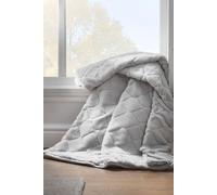 Catherine Lansfield Cosy Diamond 137x170cm Throw Silver Grey