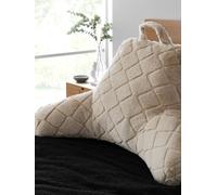 Catherine Lansfield Cosy Diamond Cushion in Natural, Polyester | Charlies