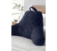 Catherine Lansfield Cosy Diamond Faux Fur 43x43cm Cushion Cover Navy Blue