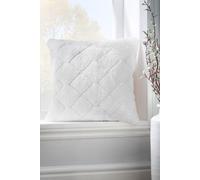 Catherine Lansfield Cosy Diamond 43x43cm Filled Cushion White