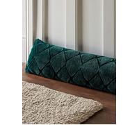 Catherine Lansfield Cosy Diamond Draught Excluder in Green, Polyester | Charlies