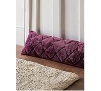 Catherine Lansfield Cosy Diamond Draught Excluder in Purple | Charlies