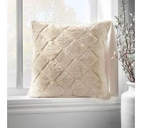 Catherine Lansfield 'Cosy Diamond' Cushion in Natural | Size: 43 cm x 43 cm Catherine Lansfield Natural 43 cm x 43 cm