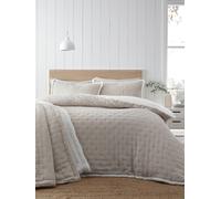 Catherine Lansfield Cosy Nori Sherpa Duvet Cover Set Cream