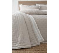 Catherine Lansfield Cosy Nori Soft Sherpa 220x230 cm Bedspread Cream