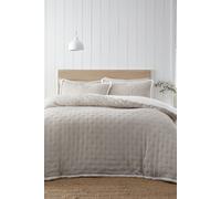 Catherine Lansfield Cosy Nori Soft Sherpa Super King Duvet Cover Set with Pillowcases, Cream