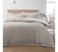 Catherine Lansfield Cosy Nori Soft Sherpa King Duvet Cover Set With Pillowcases Cream