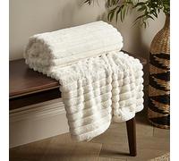 Catherine Lansfield Cosy Ribbed Throw