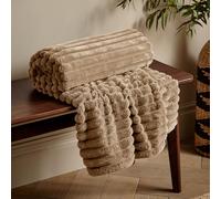 Cosy Ribbed Throw Blanket 130cm x 170cm