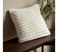 Catherine Lansfield Cosy Ribbed Faux Fur Soft Touch 45X45Cm Cushion Cream