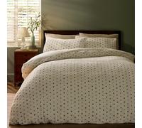 Catherine Lansfield Cosy Spot Duvet Cover Set Cream