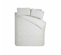 Catherine Lansfield Cosy Spot Fleece Single Duvet Cover Set with Pillowcase Cream