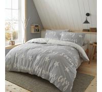 Catherine Lansfield Cosy Up Tufted Fleece Double Duvet Cover Set Sherpa