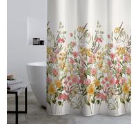 Catherine Lansfield Countryside Floral Shower Curtain Pink - Pink
