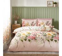 Catherine Lansfield Countryside Floral Duvet Set Pink