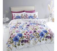 Catherine Lansfield Countryside Floral Easy Care Reversible Duvet Cover Set