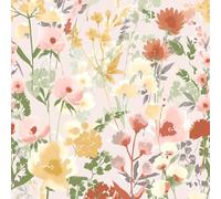 Catherine Lansfield Countryside Floral Wallpaper Pink
