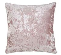 Catherine Lansfield Crushed Velvet 55x55cm Cushion Cover Blush Pink