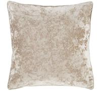 Catherine Lansfield Crushed Velvet 55x55cm Cushion Cover Natural