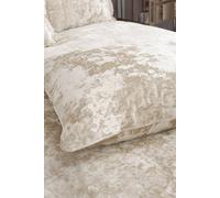 Catherine Lansfield Downstairs Living Crushed Velvet 55x55cm Cushion Natural