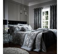 Catherine Lansfield Crushed Velvet Duvet Cover Set