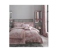 Catherine Lansfield Crushed Velvet Duvet Cover Set Pink