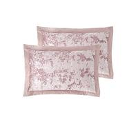 Catherine Lansfield Crushed Velvet Pillowsham Pair Pink