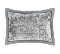 Catherine Lansfield Crushed Velvet Pillowsham Pair Silver