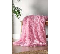 Catherine Lansfield 'cuddly' Blanket Throw In Bright Pink Bright Pink 150cm x 200cm