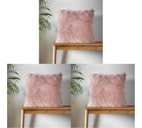 Catherine Lansfield Cuddly Cushion 45x45cm Blush (Pack of 3)