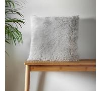 Catherine Lansfield Cuddly Cushion Cover Silver, 45x45cm