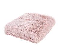 Catherine Lansfield Cuddly Deep Pile 150x200cm Blanket Throw Blush Pink