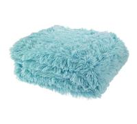 Catherine Lansfield Cuddly Deep Pile 150x200cm Blanket Throw Duck Egg Blue