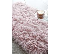 Catherine Lansfield Cuddly 50x80cm Bath Mat Blush