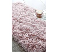Catherine Lansfield Cuddly 50x80cm Bath Mat Blush