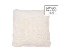 Catherine Lansfield Cuddly Deep Pile Faux Fur Plain Duvet Cover Set/Accessories