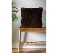 Catherine Lansfield 'Cuddly' Faux Fur Cushion in Chocolate | Size: 45 cm x 45 cm Catherine Lansfield Chocolate 45 cm x 45 cm