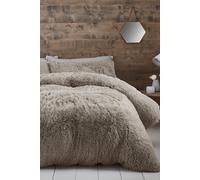 Catherine Lansfield Cuddly Single Duvet Set Natural